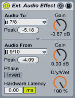 Ableton Live External Audio Effect